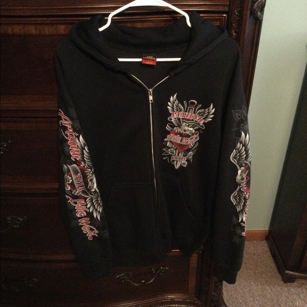 Arizona Bike Week 2014 hooded sweatshirt